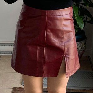 burgundy Skirt